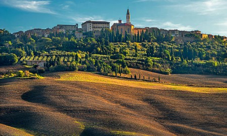 Tuscany, Pienza italian medieval village. Siena, Val d Orcia, Italy.